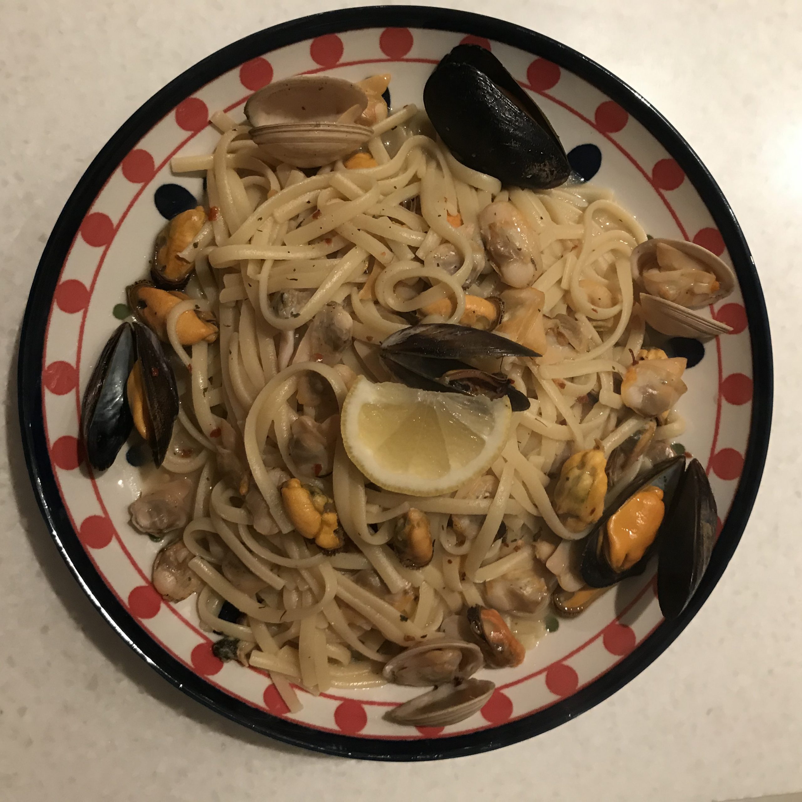 Spaghetti with Clams and Mussels Recipe by Giles Hillson Kelly